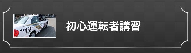 初心運転者講習